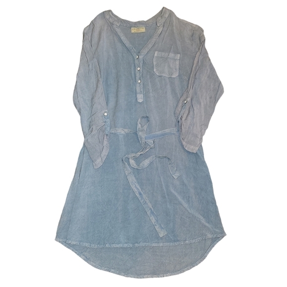 Bobbie Brooks size medium shirt dress. Adjustable sleeves, Pocket on front - Picture 1 of 12